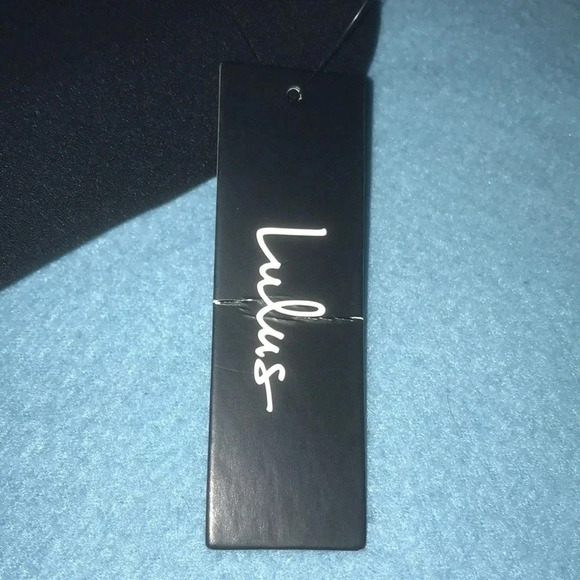 LULUS FOXY strapless maxi black non slip bodice front side high slit NEW size XS - Picture 6 of 12